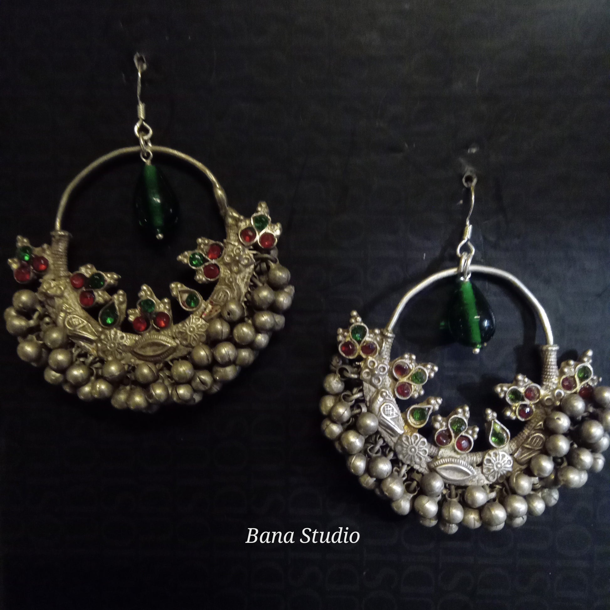 Tribal Sil Earrings Bana Studio