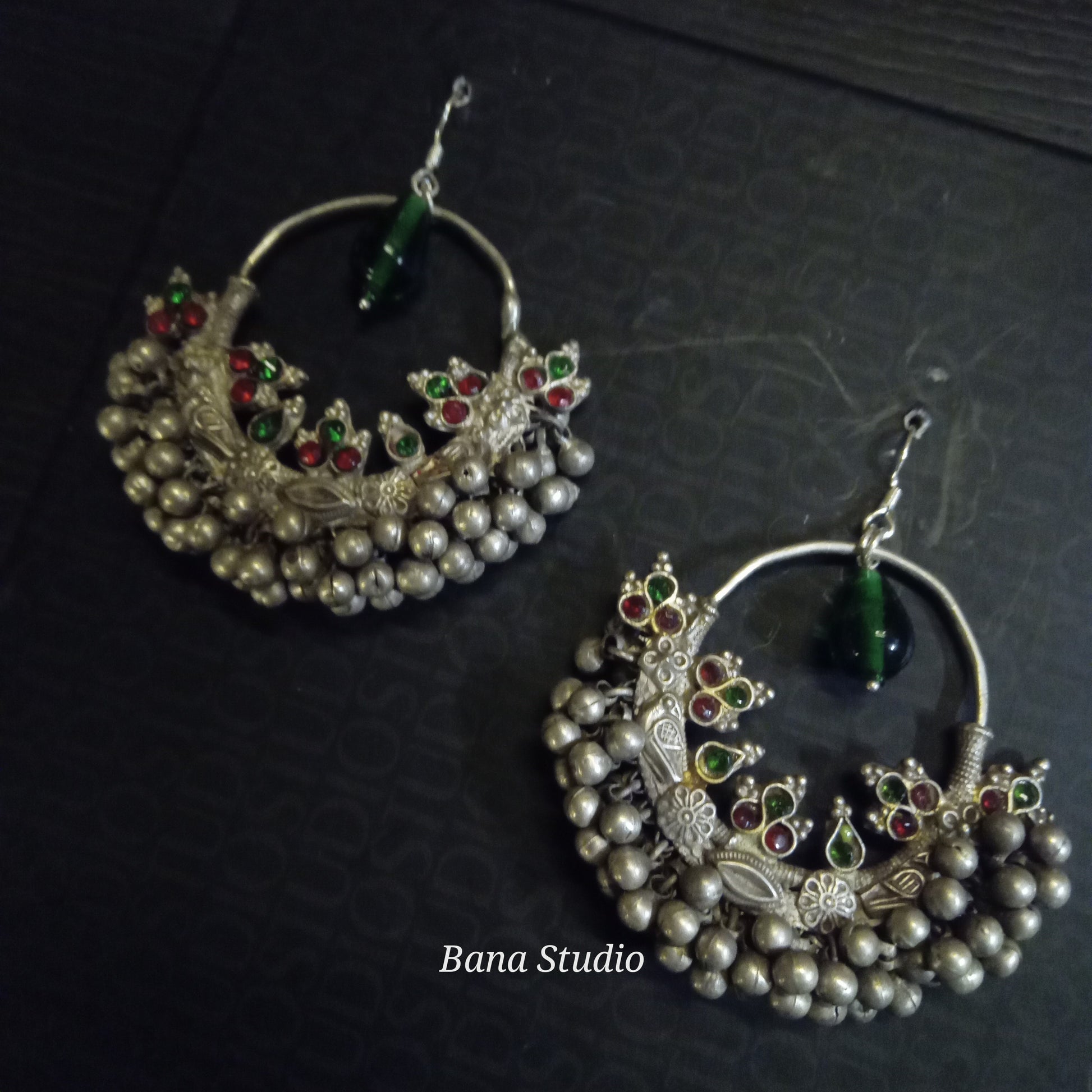 Tribal Sil Earrings Bana Studio