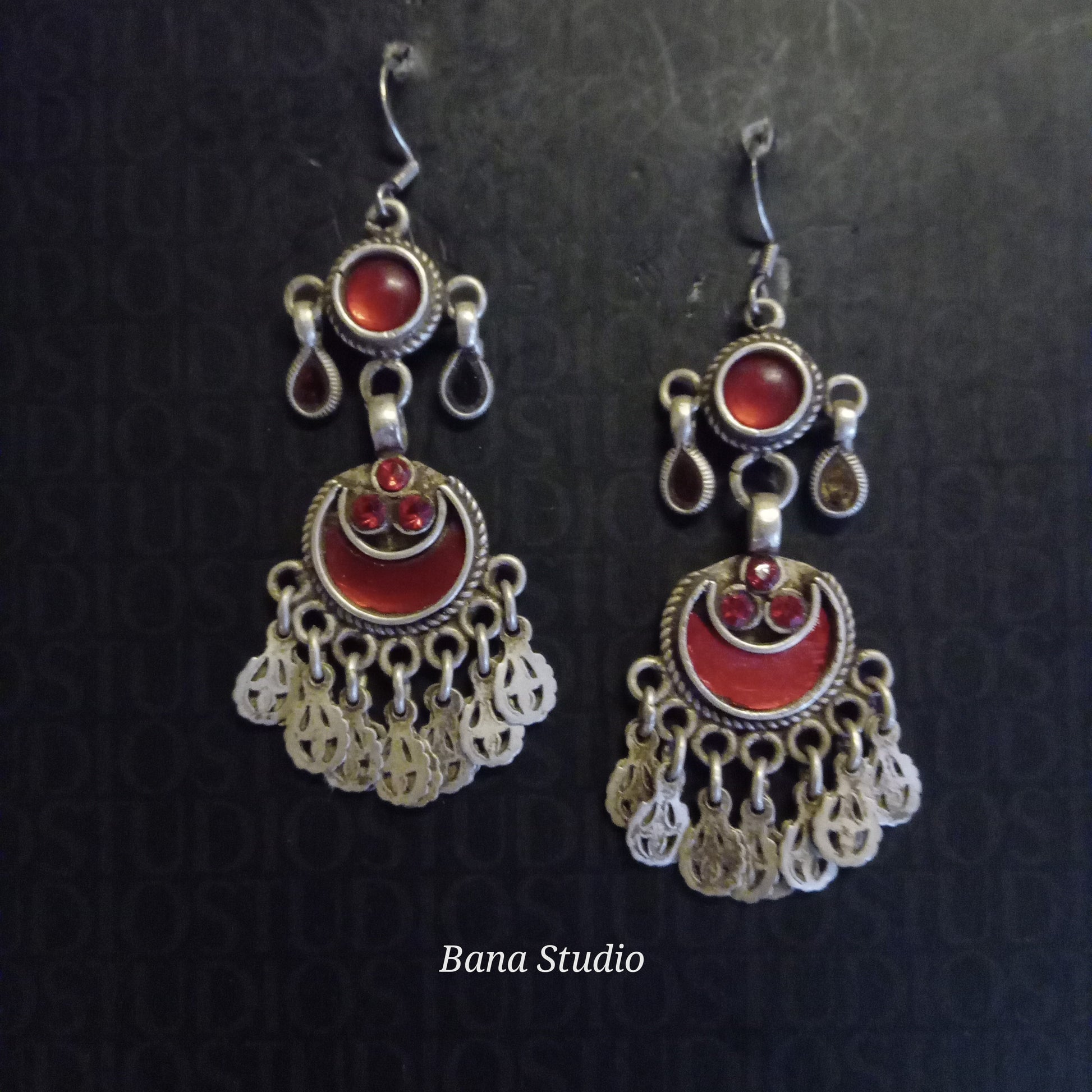 Tribal sil Earrings Bana Studio