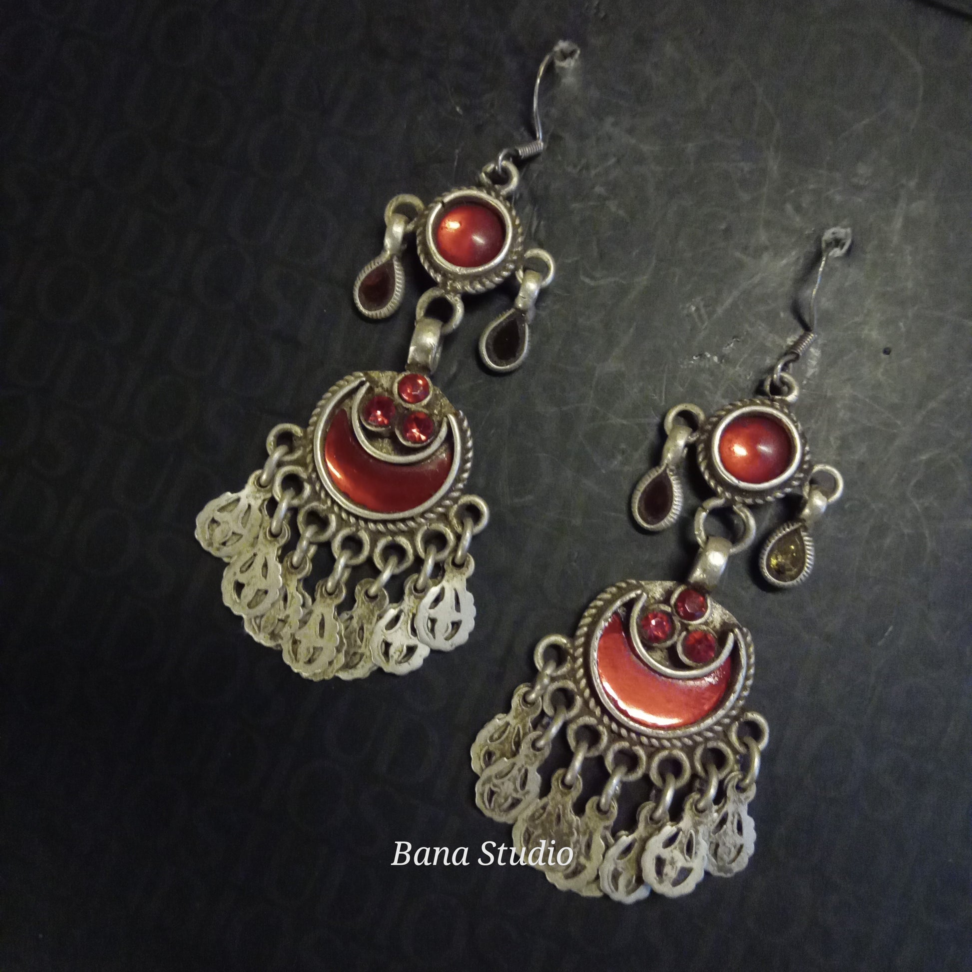 Tribal sil Earrings Bana Studio