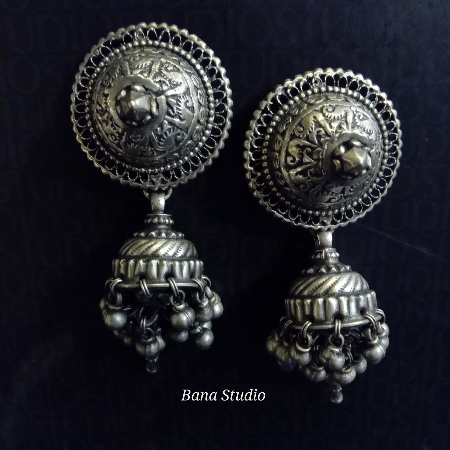 Tribal jhumka Earrings Bana Studio