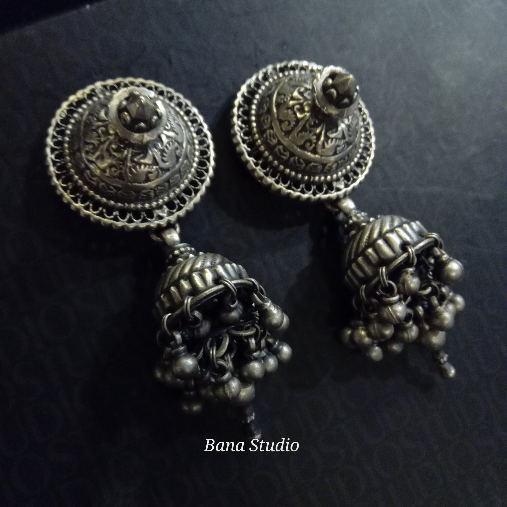 Tribal jhumka Earrings Bana Studio