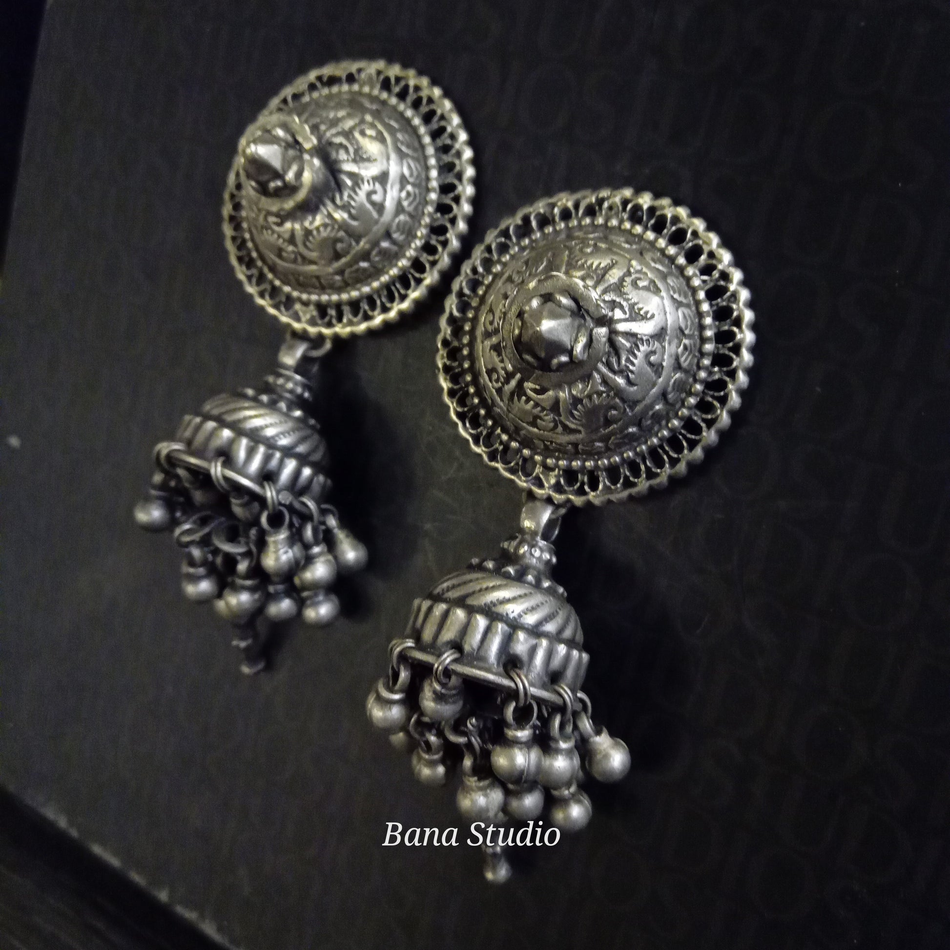 Tribal jhumka Earrings Bana Studio