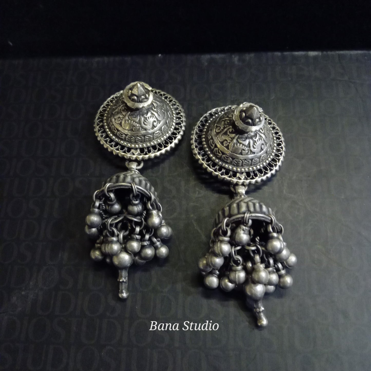 Tribal jhumka Earrings Bana Studio