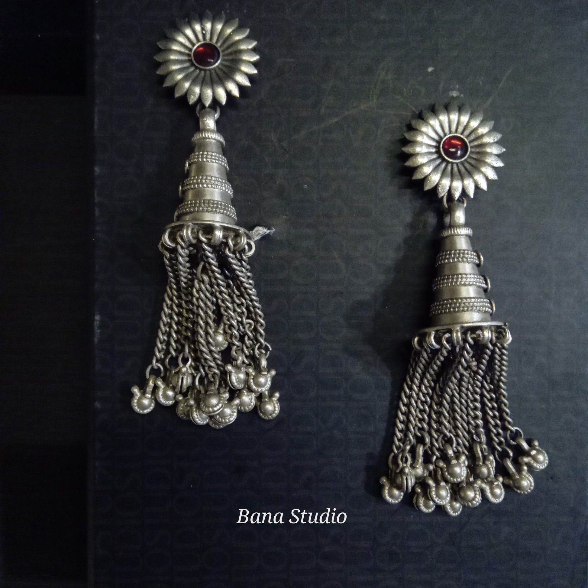 Tribal Sil Earrings Bana Studio