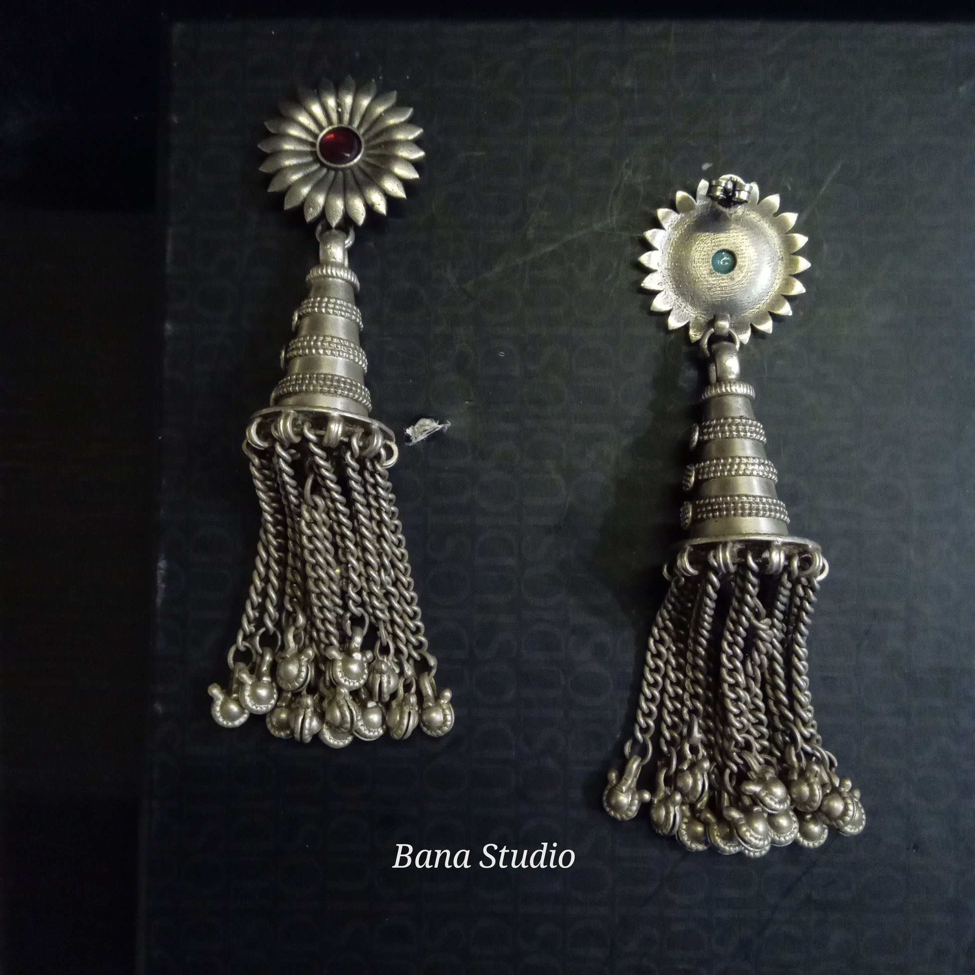 Tribal Sil Earrings Bana Studio