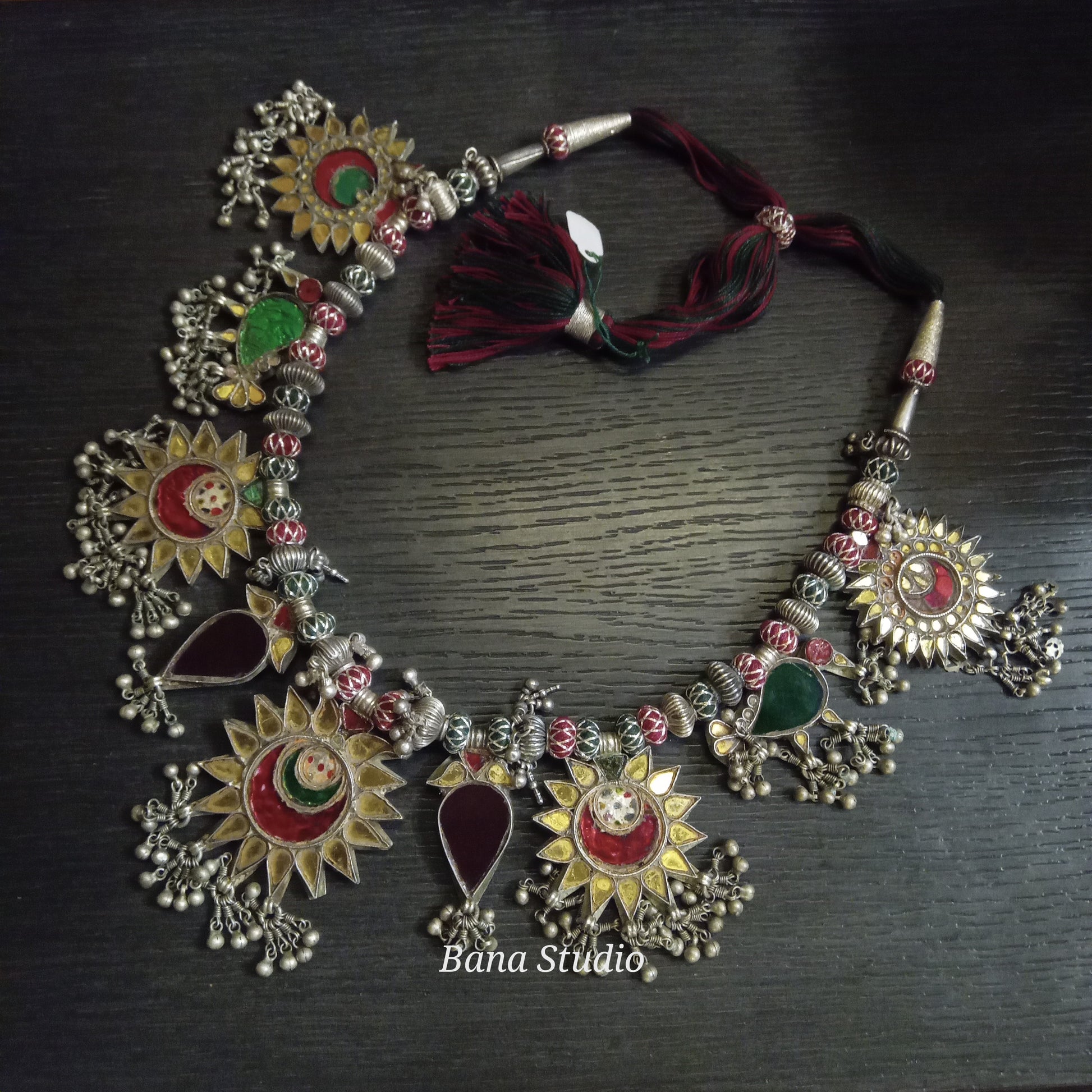 Folk Sil Necklace Bana Studio