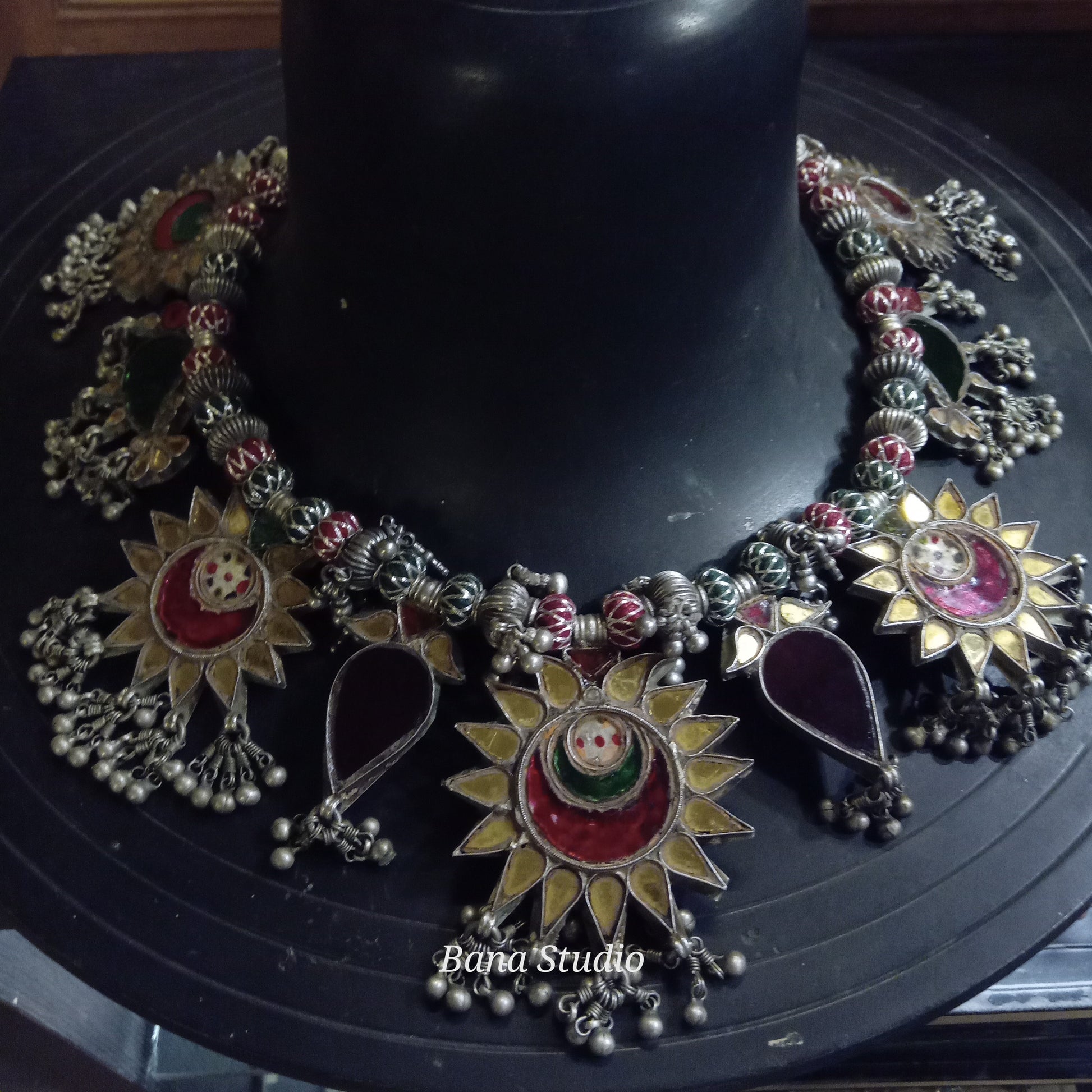 Folk Sil Necklace Bana Studio