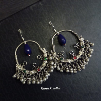 Tribal Sil Earrings Bana Studio