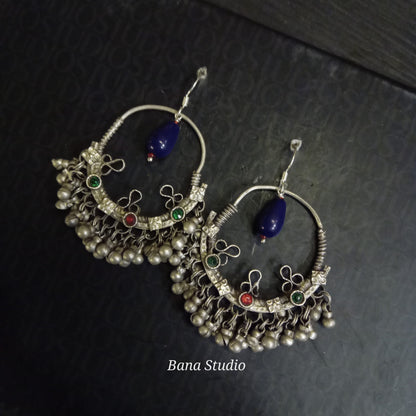 Tribal Sil Earrings Bana Studio