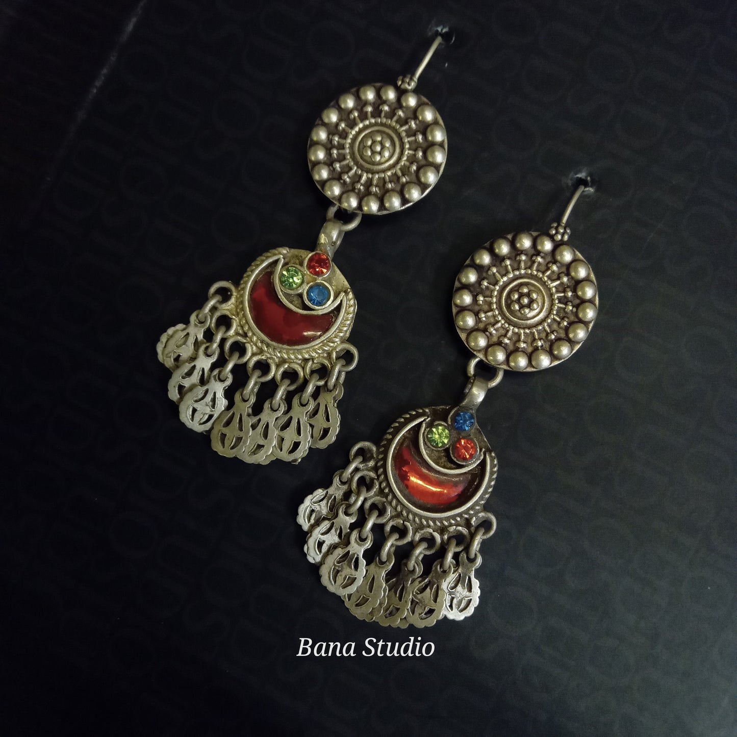Tribal Sil Earrings