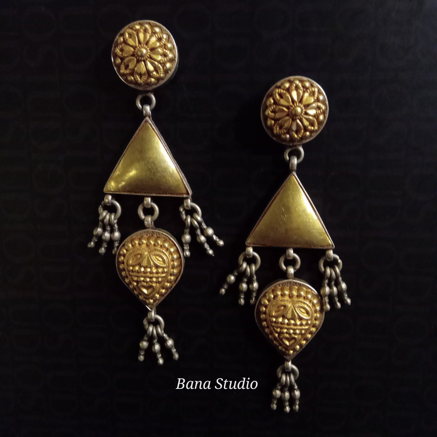 Dual tone Earrings