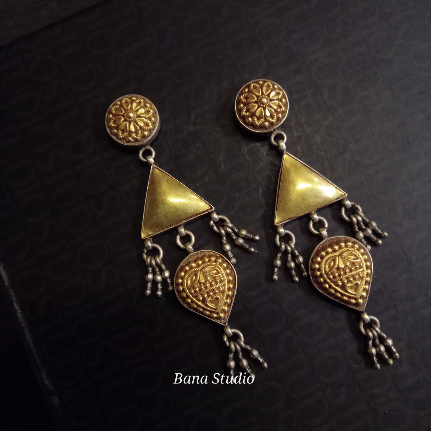 Dual tone Earrings