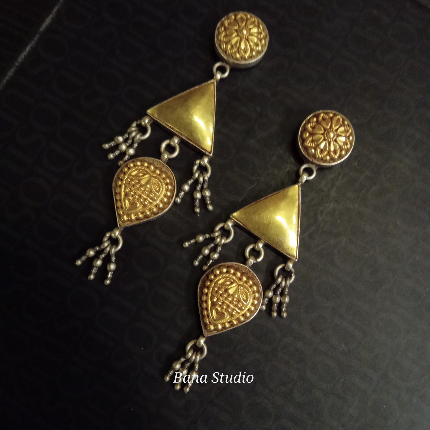 Dual tone Earrings